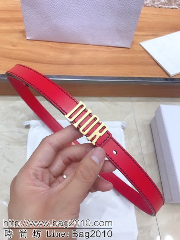 Dior女士腰帶 迪奧經典復古小字母牛皮腰帶  jjp1219
